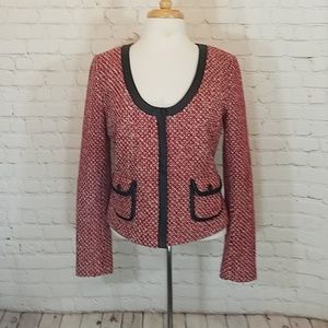 Hinge pink and red tweed jacket